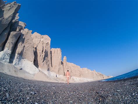 nudist beach santorini|Santorini nudist beaches